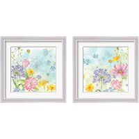 Framed 'Wildflower Mix 2 Piece Framed Art Print Set' border=