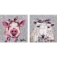 Framed 'Farm Pop 2 Piece Art Print Set' border=