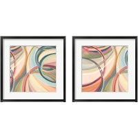 Framed 'Overlapping Rings 2 Piece Framed Art Print Set' border=