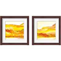 Framed 'Yellowscape  2 Piece Framed Art Print Set' border=