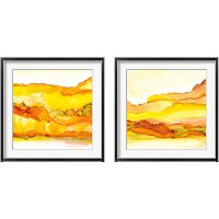 Framed 'Yellowscape  2 Piece Framed Art Print Set' border=