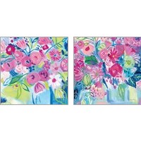 Framed 'Spring Burst 2 Piece Art Print Set' border=