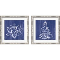 Framed 'Buddha 2 Piece Framed Art Print Set' border=