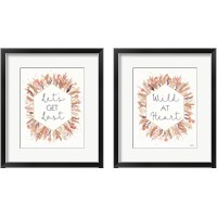 Framed 'Desert Blooms 2 Piece Framed Art Print Set' border=