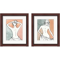 Framed 'Soft Figures 2 Piece Framed Art Print Set' border=