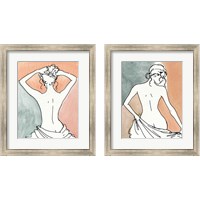 Framed 'Soft Figures 2 Piece Framed Art Print Set' border=