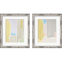 Framed 'Pastels to the Sea 2 Piece Framed Art Print Set' border=