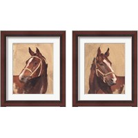 Framed 'Thoroughbred 2 Piece Framed Art Print Set' border=