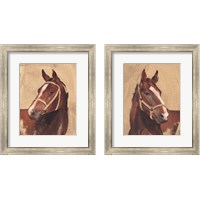 Framed 'Thoroughbred 2 Piece Framed Art Print Set' border=