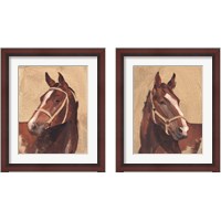 Framed 'Thoroughbred 2 Piece Framed Art Print Set' border=