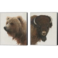 Framed 'Western Portrait 2 Piece Canvas Print Set' border=