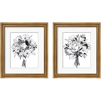 Framed 'Gathered  2 Piece Framed Art Print Set' border=