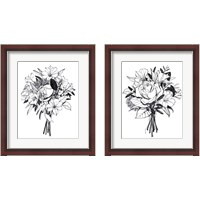 Framed 'Gathered  2 Piece Framed Art Print Set' border=