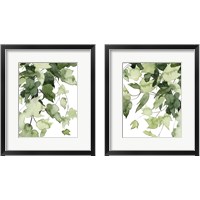 Framed 'Emerald Vines 2 Piece Framed Art Print Set' border=