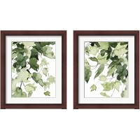 Framed 'Emerald Vines 2 Piece Framed Art Print Set' border=