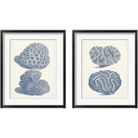 Framed 'Antique Coral Collection 2 Piece Framed Art Print Set' border=