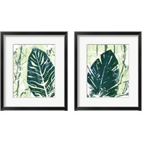 Framed 'Palm Pastiche 2 Piece Framed Art Print Set' border=