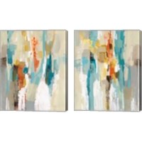 Framed 'Steps on Sand 2 Piece Canvas Print Set' border=