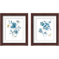 Framed 'Blues of Summer Gilded 2 Piece Framed Art Print Set' border=