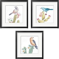 Framed 'Desert Beauties 3 Piece Framed Art Print Set' border=