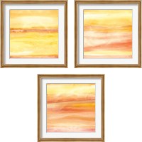 Framed 'Golden Sands 3 Piece Framed Art Print Set' border=