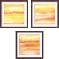 Framed 'Golden Sands 3 Piece Framed Art Print Set' border=