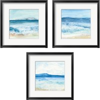 Framed 'Coastal 3 Piece Framed Art Print Set' border=