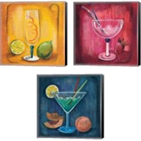 Framed 'Cheers  3 Piece Canvas Print Set' border=