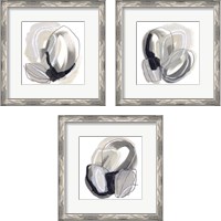 Framed 'Circular Balance 3 Piece Framed Art Print Set' border=