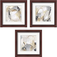 Framed 'Neutral Singularity 3 Piece Framed Art Print Set' border=