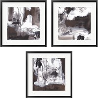 Framed 'Lakeside Birch 3 Piece Framed Art Print Set' border=