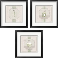 Framed 'Laundry 3 Piece Framed Art Print Set' border=