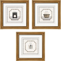 Framed 'Laundry 3 Piece Framed Art Print Set' border=