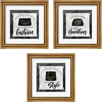 Framed 'Fashion Humo 3 Piece Framed Art Print Set' border=