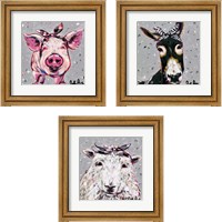 Framed 'Farm Pop 3 Piece Framed Art Print Set' border=