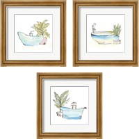 Framed 'Tub 3 Piece Framed Art Print Set' border=