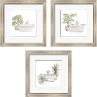 Framed 'Neutral Tub 3 Piece Framed Art Print Set' border=