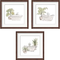 Framed 'Neutral Tub 3 Piece Framed Art Print Set' border=