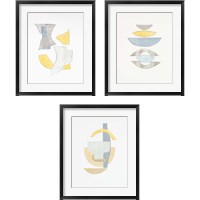 Framed 'Widget 3 Piece Framed Art Print Set' border=