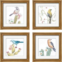 Framed 'Desert Beauties 4 Piece Framed Art Print Set' border=