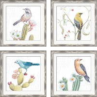 Framed 'Desert Beauties 4 Piece Framed Art Print Set' border=