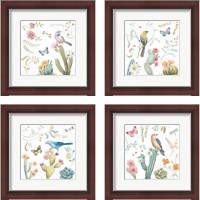 Framed 'Desert Beauties 4 Piece Framed Art Print Set' border=