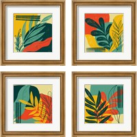 Framed 'Mid Century Modern  4 Piece Framed Art Print Set' border=