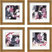 Framed 'Holding Fire 4 Piece Framed Art Print Set' border=