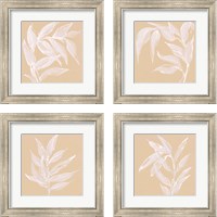 Framed 'Leaf Study 4 Piece Framed Art Print Set' border=