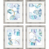 Framed 'Stacking Rocks  4 Piece Framed Art Print Set' border=