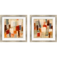 Framed 'Peaceful Prelude Square 2 Piece Framed Art Print Set' border=