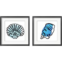 Framed 'Coastal Contours 2 Piece Framed Art Print Set' border=