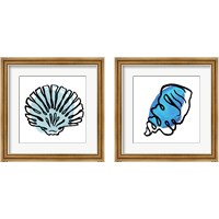 Framed 'Coastal Contours 2 Piece Framed Art Print Set' border=