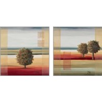 Framed 'Apple Tree 2 Piece Art Print Set' border=